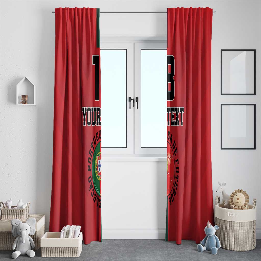 Custom Portugal Football Window Curtain A Selecao das Quinas