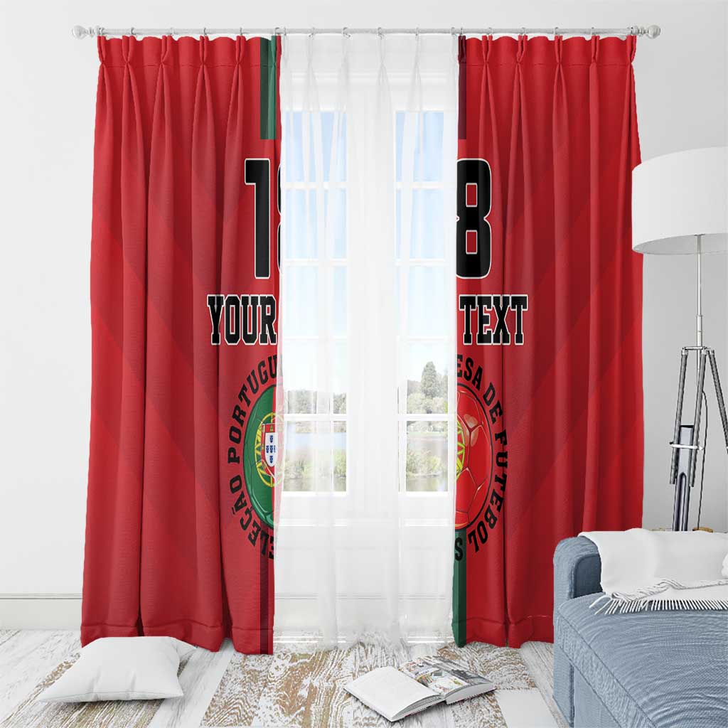 Custom Portugal Football Window Curtain A Selecao das Quinas