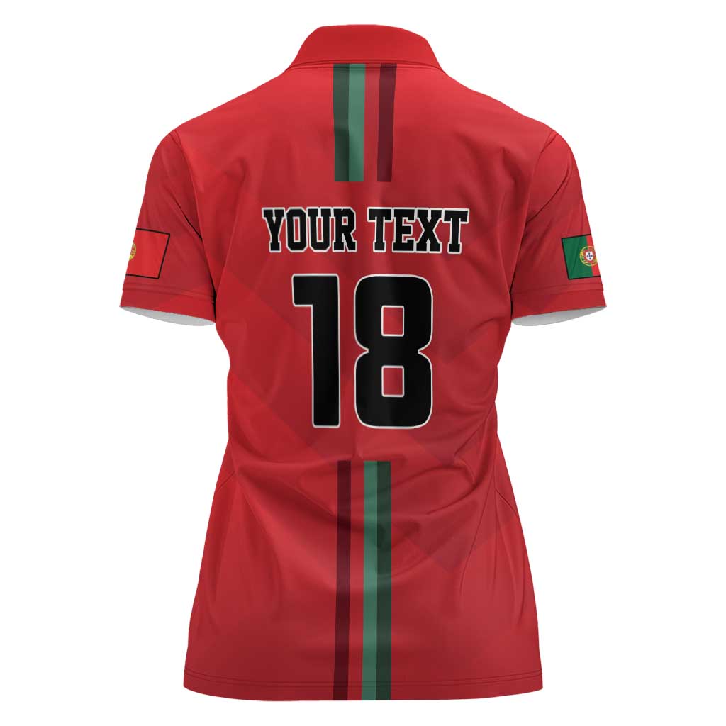 Custom Portugal Football Women Polo Shirt A Selecao das Quinas