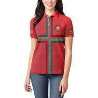 Custom Portugal Football Women Polo Shirt A Selecao das Quinas