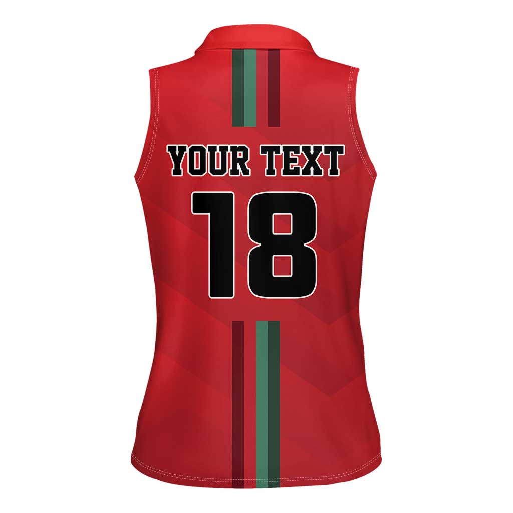 Custom Portugal Football Women Sleeveless Polo Shirt A Selecao das Quinas