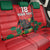 Custom Portugal Football Back Car Seat Cover Barcelos Rooster Mascot Dynamic Style