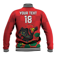 Custom Portugal Football Baseball Jacket Barcelos Rooster Mascot Dynamic Style