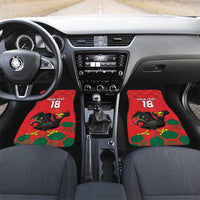 Custom Portugal Football Car Mats Barcelos Rooster Mascot Dynamic Style