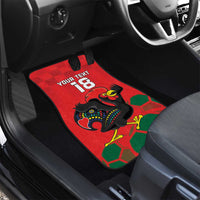 Custom Portugal Football Car Mats Barcelos Rooster Mascot Dynamic Style