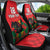 Custom Portugal Football Car Seat Cover Barcelos Rooster Mascot Dynamic Style