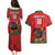 Custom Portugal Football Couples Matching Puletasi and Hawaiian Shirt Barcelos Rooster Mascot Dynamic Style