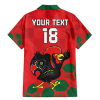 Custom Portugal Football Family Matching Mermaid Dress and Hawaiian Shirt Barcelos Rooster Mascot Dynamic Style