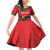 Custom Portugal Football Family Matching Off Shoulder Short Dress and Hawaiian Shirt Barcelos Rooster Mascot Dynamic Style