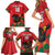 Custom Portugal Football Family Matching Short Sleeve Bodycon Dress and Hawaiian Shirt Barcelos Rooster Mascot Dynamic Style
