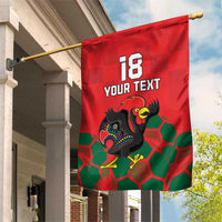 Custom Portugal Football Garden Flag Barcelos Rooster Mascot Dynamic Style