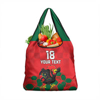 Custom Portugal Football Grocery Bag Barcelos Rooster Mascot Dynamic Style