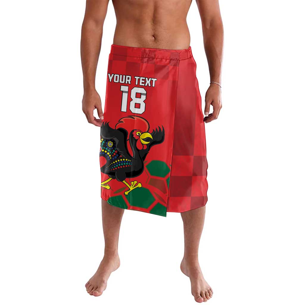 Custom Portugal Football Lavalava Barcelos Rooster Mascot Dynamic Style