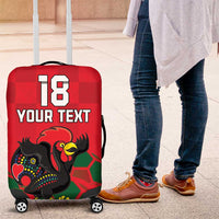 Custom Portugal Football Luggage Cover Barcelos Rooster Mascot Dynamic Style