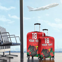 Custom Portugal Football Luggage Cover Barcelos Rooster Mascot Dynamic Style