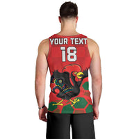 Custom Portugal Football Men Tank Top Barcelos Rooster Mascot Dynamic Style