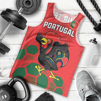 Custom Portugal Football Men Tank Top Barcelos Rooster Mascot Dynamic Style