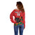 Custom Portugal Football Off Shoulder Sweater Barcelos Rooster Mascot Dynamic Style