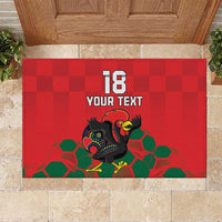 Custom Portugal Football Rubber Doormat Barcelos Rooster Mascot Dynamic Style