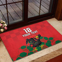 Custom Portugal Football Rubber Doormat Barcelos Rooster Mascot Dynamic Style