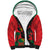 Custom Portugal Football Sherpa Hoodie Barcelos Rooster Mascot Dynamic Style
