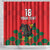 Custom Portugal Football Shower Curtain Barcelos Rooster Mascot Dynamic Style