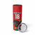 Custom Portugal Football Skinny Tumbler Barcelos Rooster Mascot Dynamic Style