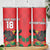 Custom Portugal Football Skinny Tumbler Barcelos Rooster Mascot Dynamic Style
