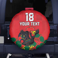 Custom Portugal Football Spare Tire Cover Barcelos Rooster Mascot Dynamic Style