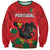 Custom Portugal Football Sweatshirt Barcelos Rooster Mascot Dynamic Style