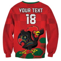 Custom Portugal Football Sweatshirt Barcelos Rooster Mascot Dynamic Style