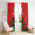 Custom Portugal Football Window Curtain Barcelos Rooster Mascot Dynamic Style