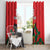 Custom Portugal Football Window Curtain Barcelos Rooster Mascot Dynamic Style