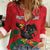 Custom Portugal Football Women Casual Shirt Barcelos Rooster Mascot Dynamic Style