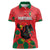Custom Portugal Football Women Polo Shirt Barcelos Rooster Mascot Dynamic Style