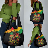 Juneteenth Rooted in Freedom Grocery Bag Black Pride African Queen