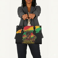 Juneteenth Rooted in Freedom Leather Bag Black Pride African Queen
