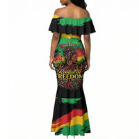 Juneteenth Rooted in Freedom Mermaid Dress Black Pride African Queen