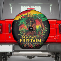 Juneteenth Rooted in Freedom Spare Tire Cover Black Pride African Queen