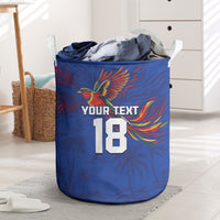 Haiti Heritage Football 2026 Custom Laundry Basket Hispaniolan Trogon Bird