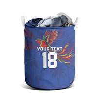 Haiti Heritage Football 2026 Custom Laundry Basket Hispaniolan Trogon Bird