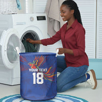 Haiti Heritage Football 2026 Custom Laundry Basket Hispaniolan Trogon Bird