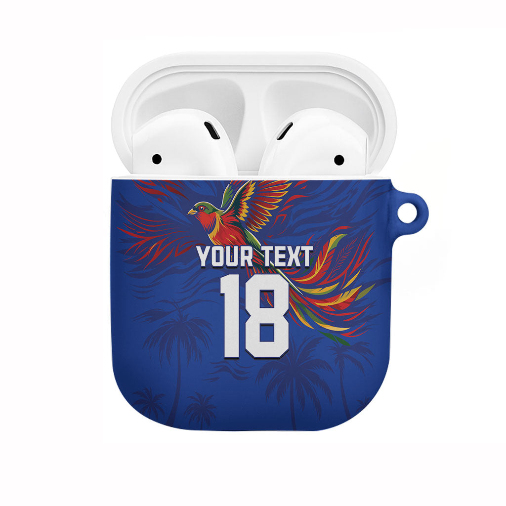 Haiti Heritage Football 2026 Custom AirPods Case Hispaniolan Trogon Bird