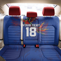 Haiti Heritage Football 2026 Custom Back Car Seat Cover Hispaniolan Trogon Bird
