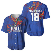 Haiti Heritage Football 2026 Custom Baseball Jersey Hispaniolan Trogon Bird