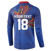 Haiti Heritage Football 2026 Custom Button Sweatshirt Hispaniolan Trogon Bird