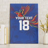 Haiti Heritage Football 2026 Custom Canvas Wall Art Hispaniolan Trogon Bird