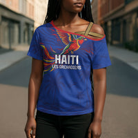 Haiti Heritage Football 2026 Custom Cross Shoulder Shirt Hispaniolan Trogon Bird