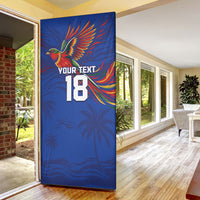 Haiti Heritage Football 2026 Custom Door Cover Hispaniolan Trogon Bird