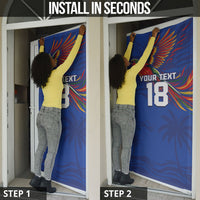 Haiti Heritage Football 2026 Custom Door Cover Hispaniolan Trogon Bird